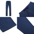 thumbnail image 4 of SHIXIAOO Pantalon Slim Fit pour Hommes Pantalon de Travail Long Décontracté à devant Plat, 4 of 9