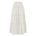 thumbnail image 7 of RUTAYY Women's Skirt High Waisted A-Line Flowy Ruffle Tiered Long Bottom Comfortable Breathablebeach Vacation Clothes, 7 of 7