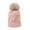 Pink, variant on Winter Beanies Women's Fashion Wool Knitted Hat Cold Protection Warm Hat Thickened All-match Hat