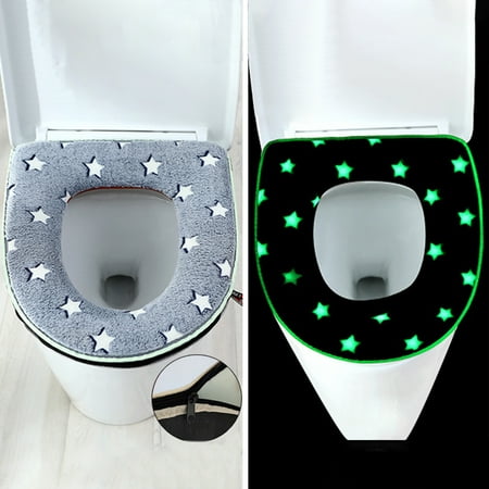 

Ikohbadg Glow-in-the-Dark Toilet Seat - Comfortable and Durable Seat Ring Pad for Year-Round Use in the Home