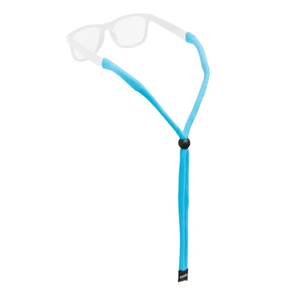 Chums Original Cotton Retainer - Unisex Eyewear Keeper for Sunglasses & Glasses - Adjustable Fit, Washable & Made in USA (Large-End, Ev Blue),One Size,12119