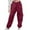Wine, variant on FAIWAD Cargo Pants for Girls Casual Elastic Waist Baggy Athletic Pockets Joggers Teen Trendy Streetwear