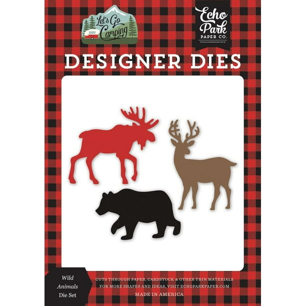 Wild Animals Die Set - Let's Go Camping - Echo Park Wild Animals Die Set - Let's Go Camping - Echo Park
