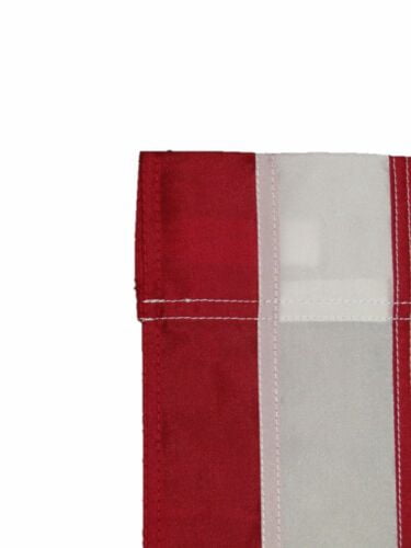 American Flag 28" x 40" Nylon Sewn Stripes Embroidered Stars and Banner-Style