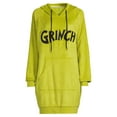 thumbnail image 5 of Dr. Seuss Women's Grinch Sleep Shimmer Lounger with Socks, 5 of 5