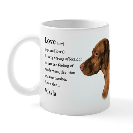 

CafePress - Vizsla Love Is Mug - 11 oz Ceramic Mug - Novelty Coffee Tea Cup