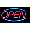 thumbnail image 6 of Pen+Gear Neon LED Open Sign, 17.7 x 8.7 in, Red and Blue Lights, Plug-in Powered, Clear Display, 6 of 9
