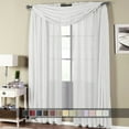 thumbnail image 2 of Luxury Abri Rod Pocket Crushed Sheer Curtain Panel (Single), 2 of 4