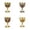 4PCS #198, variant on Vintage Chalice Medieval Goblet, Brass Royal Wine Glass Cups for Wedding Anniversary, Metal Goblet Cups for Ceremonial Catholic Church Baptism Holy - 2026 New