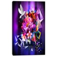 thumbnail image 2 of Design Floral Abstrait avec Dove - Impression d'Art Floral sur Toile, 2 of 3