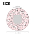 thumbnail image 6 of Kdxio Cute Rabbit Print Shower Cap for Women,Elastic and Reusable,Double Waterproof Layers Bathing Hat, 6 of 9