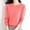 F-414Watermelon Red, variant on ZHOGXU Women Knit Sweater Long Sleeve Round Neck Solid Color Loose Fit Comfortable Warm Pullover Tops For Casual Daily Wear Dark Purple L