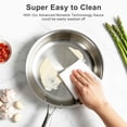 thumbnail image 4 of Stainless Steel Frying Pan&Skillets,10inch Chef's Pan,Dishwasher and Oven Safe Cookware,Works on Induction,Ceramic and Gas Cooktops, 4 of 8