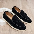 thumbnail image 6 of Men's Casual Loafers Slip On Leather Shoes Comfortable Lightweight Driving Shoes Male Moccasins Classic Penny Loafer Flats Boat Shoes Outdoor Walking Shoes, 6 of 14