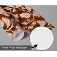 thumbnail image 6 of S4Sassy Floral Vine Wallpaper - Brown Wall Covering, 25" x 240" Self-Adhesive Vinyl Walls Paper, Wallwrap, Easy DIY Wall Covering For Boho aesthetic wall decor, Living Room, Living Spaces, 6 of 9