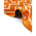 thumbnail image 5 of Unique Loom Moroccan Trellis Collection Area Rug - Mamounia (9' x 12' Rectangle Orange/Ivory), 5 of 11