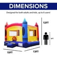 thumbnail image 2 of JumpOrange Commercial Grade Bounce House for Kids and Adults (with Blower), Crayon, 2 of 8