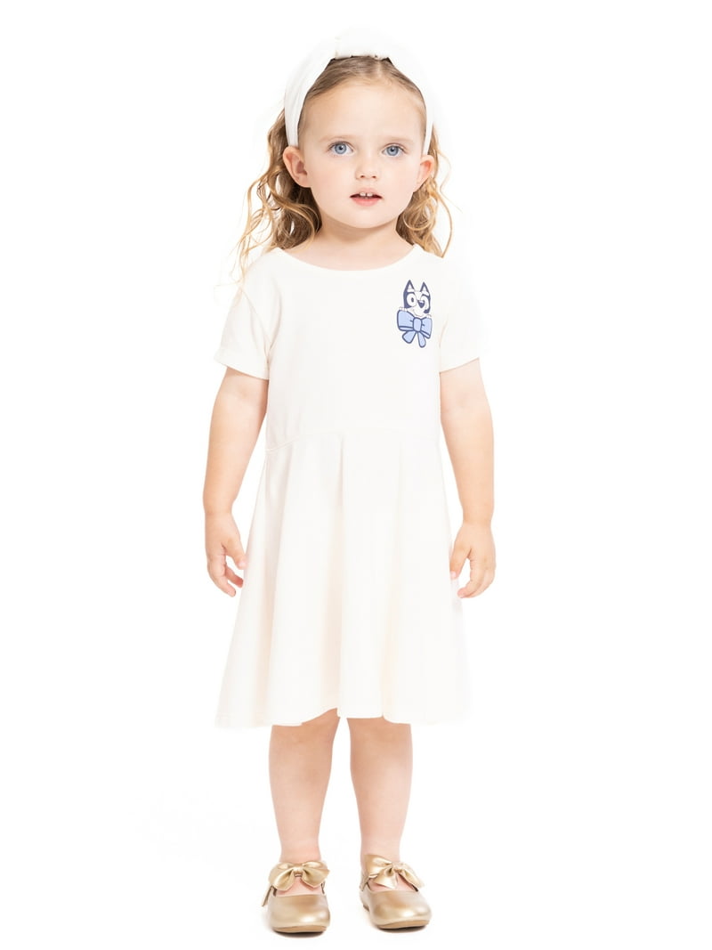 toddler skater dress Frugi Organic Girls' Sunshine Skater Dress- Vegetable Garden 2-3Y
