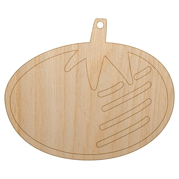 Tomato Fruit Vegetable Produce Doodle Wood Holiday Christmas Tree Ornament Unfinished DIY Pre-Drilled Craft