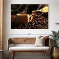 thumbnail image 3 of Elephant Stock Hot Coffee Cup Wall Art - Horizontal Canvas Wall Art - Dining Room Wall Decor - Food And Drink Canvas - Black And Orange Decor - 51" x 34", 3 of 8