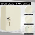 thumbnail image 3 of Key Cabinet, Locking Key Organizer Wall Mount, Key Storage Lock Box with Code, Metal Key Lock Box with 2 Keys for Car Dealer, Property Manager, Hotel, 3 of 8