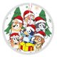 thumbnail image 1 of Faldas para árbol de Navidad de 36 pulgadas con texto "Merry Christmas", tapete para árbol de Navidad para vacaciones de invierno, falda para árbol de Navidad para decoraciones navideñas rústicas, 1 of 1