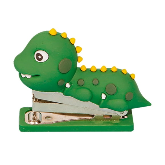 Agrafeuse Dinosaure Agrafeuse à Papier Réutilisable Agrafeuse de Bureau en Silicone 2 Pcs