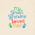 thumbnail image 4 of Inktastic My Great Grandma Loves Me for Grandson Boys or Girls Baby T-Shirt, 4 of 5