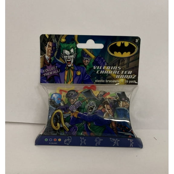 FOCO Batman Villains Logo Bandz Bracelets