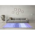 thumbnail image 3 of Ahgly Company Indoor Square Oriental Blue Modern Area Rugs, 5' Square, 3 of 4