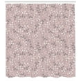 thumbnail image 3 of Ambesonne Flower Shower Curtain, Swirling Branches Springtime, 69"Wx84"L, Taupe Grey Dried Rose, 3 of 3