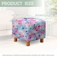 thumbnail image 4 of Jiueut Star Tie Dye Print Cube Ottoman Cover, Anti Slip Storage Ottoman Slipcover Stretch Footrest Stool Covers Breathable Furniture Protectors Spandex Jacquard Fabric, 4 of 6