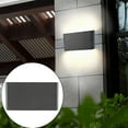 thumbnail image 3 of Lámpara de pared LED de 12W Lámpara impermeable para exteriores Lámpara cuadrada para jardín Lámpara para balcón y pasillo, 3 of 5