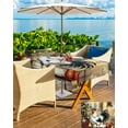 thumbnail image 5 of Fsddascl Vintage Rooster Outdoor Tablecloth - 60x84 Inch Rectangle Dining Table Cover, Pastoral Animals Plaid Waterproof Outdoor Table Cloth with Umbrella Hole & Zipper for Picnic/Patio/Party, 5 of 7