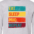 thumbnail image 4 of Inktastic Motocross BMX off Road Eat Sleep Mud Repeat Long Sleeve Youth T-Shirt, 4 of 5
