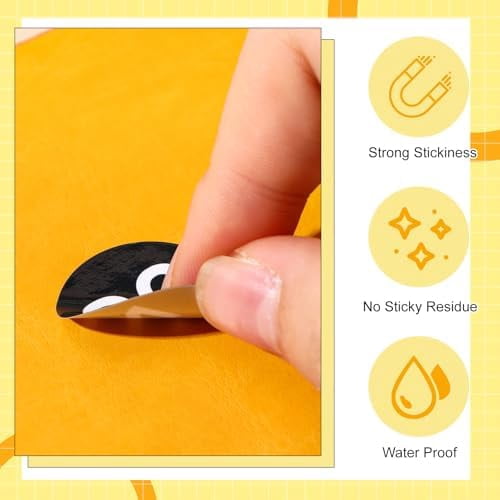 Clabby 700 Pcs Consecutive Number Stickers 1-100 Round Colored Labels 1 Inch Self Adhesive Vinyl Number Decals for Office, Inventory, Storage, Bins (White)