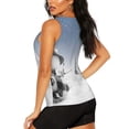 thumbnail image 3 of Lsque Snowman And Christmas Tree Printed Workout Tank Tops for Women, Athletic Sports Tank Tops, Compression Sleeveless Dry Fit Shirts,Sleeveless Yoga Shirt-X-Large, 3 of 9