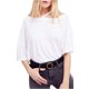 thumbnail image 1 of Free People - Camiseta básica Alex para mujer, color blanco, pequeña Free People Camiseta básica, 1 of 1