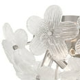 thumbnail image 3 of Possini Euro Design Filoli 16" Modern Semi Flush-Mount Ceiling Light Fixture Kitchen Foyer Flower Silver Brushed Nickel Finish, 3 of 7