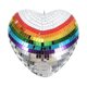thumbnail image 1 of Bola de discoteca con forma de corazón, bola de espejo reflectante, adornos colgantes, bola de discoteca con espejo para decoración de bodas y fiestas, 1 of 8