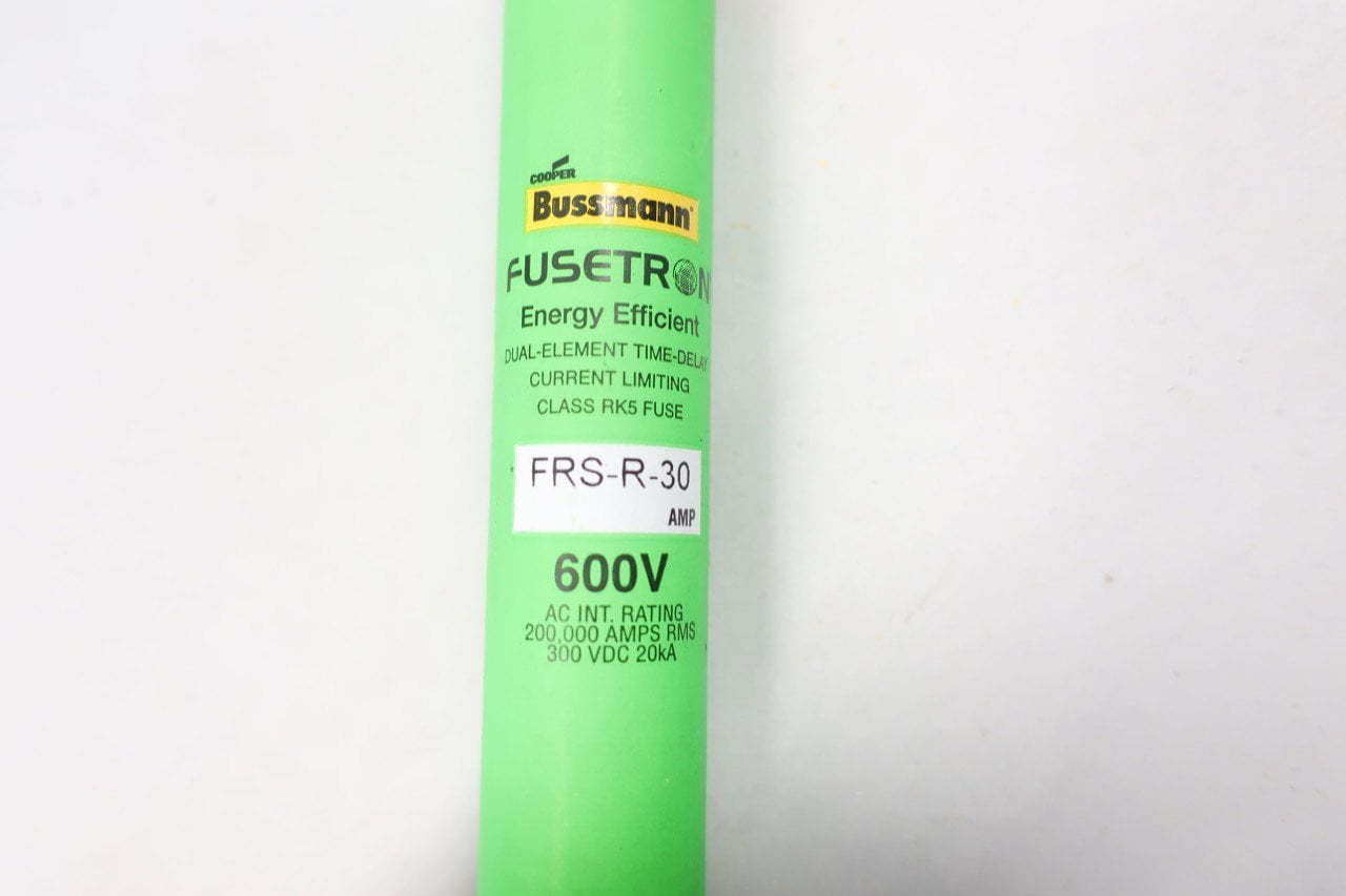 Cooper Bussmann Fusible Fuse Fusetron FRS-R-30 - 30A 600V AC - Box of 10