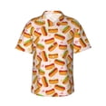 thumbnail image 2 of Goofa Hot Dog In Heart Hawaiian Shirt for Men, Unisex Summer Beach Casual Short Sleeve Button Down Shirts,Aloha Tropical Floral print shirt-Small, 2 of 9