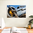 thumbnail image 3 of Elephant Stock Historical Airplane Propeller Wall Art - Horizontal Canvas Wall Art - Living Room Wall Decor - Photography Military Canvas - Black And Silver Decor - 12" x 8", 3 of 8