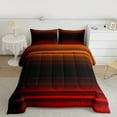 thumbnail image 2 of jejeloiu Retro Stripes Pattern Bedding Comforter Set,Abstract Geometric Twin Comforter Sets,Red Black Bedding Set For Kids,Microfiber Bedroom Decor Reversible,2pcs, 2 of 8