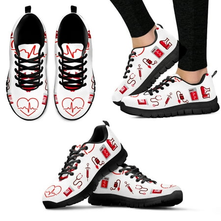 

ECG Printing Lightweight Outdoor Sneakers Comfortable Breathable Summer Shoes Medical Printing Shoes Zapatos