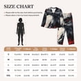 thumbnail image 4 of Daiia Red Black Ink Style Bald Eagle for Women's Long-Sleeved Pajama Set – Soft & Comfortable Sleepwear Button-Up Pajamas Cozy Lounge Wear-Large, 4 of 7