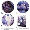 thumbnail image 3 of Designart "violet Flower Enchanting Fragrance II" Floral & Botanical Floater Framed Wall Art Print, 3 of 7