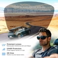 thumbnail image 2 of TINHAO Oversized Wrap Around Fit Over Glasses Sunglasses for Men with Hard Case, Polarized UV400 Wide Frame Prescription Glasses for Driving Fishing Hiking Cycling, 2 of 6