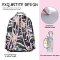 thumbnail image 5 of Hawaii Tropical Wind Palm Leaves Backpack: Durable Lightweight Laptop Daypack for Students, Large Capacity Bookbag with Padded Sleeve, Perfect Gift for Campus Commute, 5 of 6