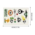 thumbnail image 3 of Juego de individuales temáticos de fútbol (1 unidad), manteles individuales de lino con diseños de balón, trofeo, portería y silbato, antideslizantes, fáciles de limpiar, 45x30 cm., 3 of 7